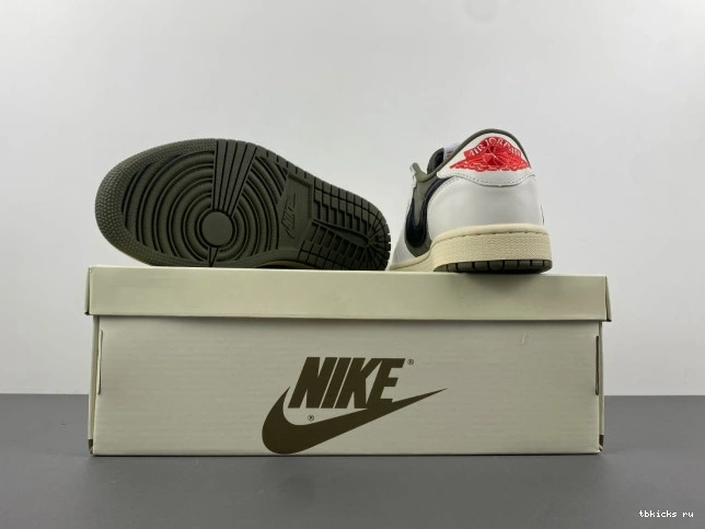 Rep TB X 1 OG AIR OLIVE TRAVIS MEDIUM JORDAN LOW SCOTT DM7866-200 0730